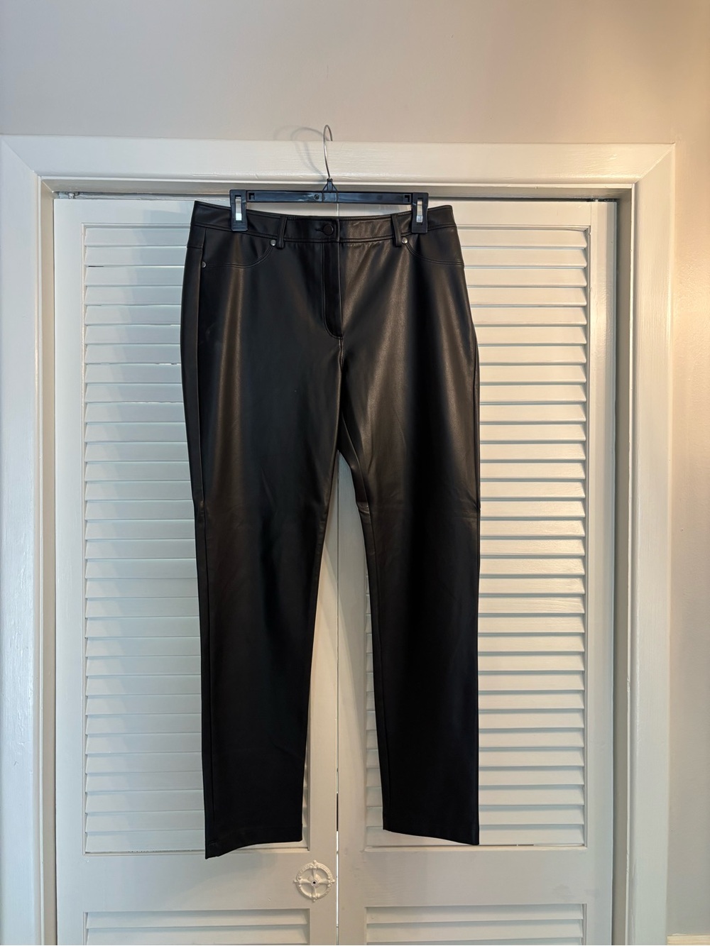J. McLaughlin Black Faux Leather Pants